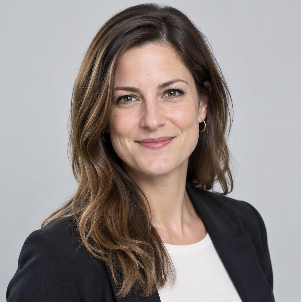 Studio portrait of a woman broadcast producer